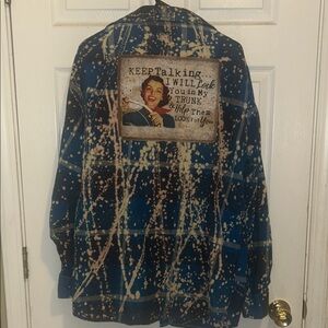 Angry Minnow Graphic Flannel Shirt